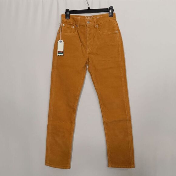 Daily Blue Mud Mustard Boost Corduroy Straight Leg Pants Size 25 - Picture 1 of 9